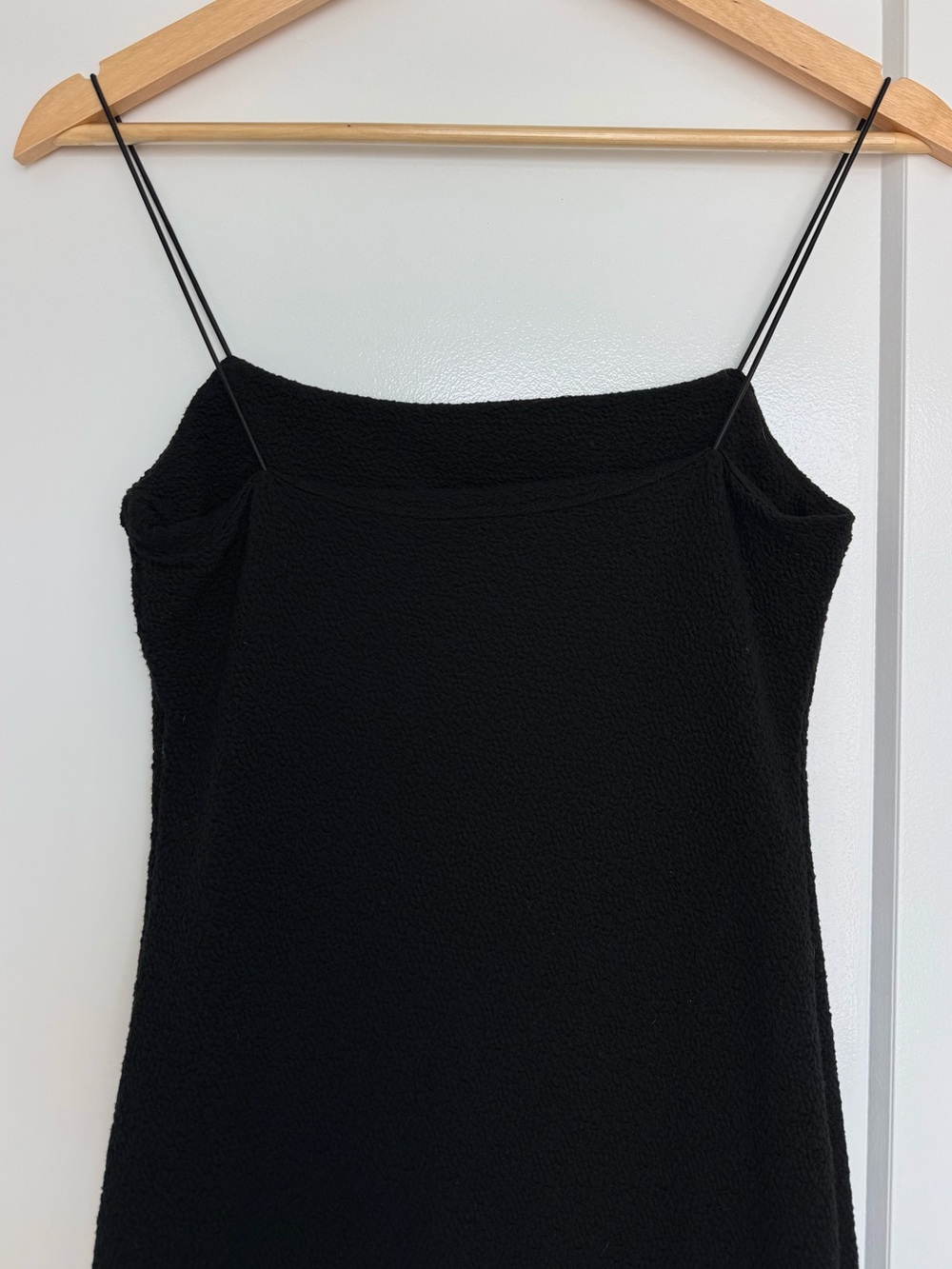 Astr Black Spaghetti-Strap Midi Slip Dress - Picture 2 of 4
